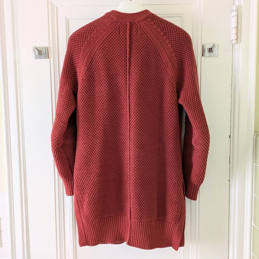 love, hanna Long Brick-colored Cardigan - Picture 4 of 4